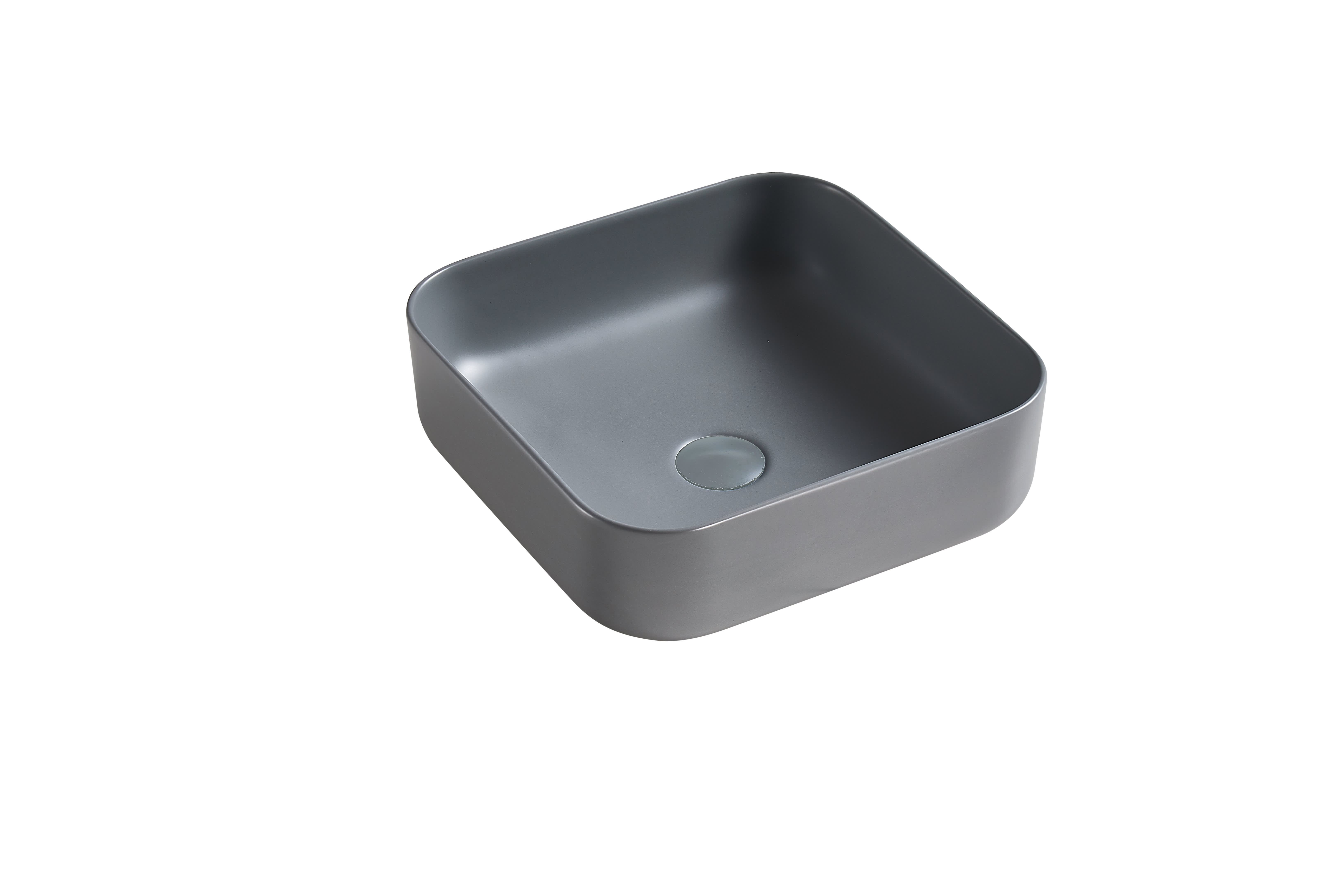 Countertop Basin MATT GREY Valencia Slim Square WBVC950142MG JohnsonSuisse