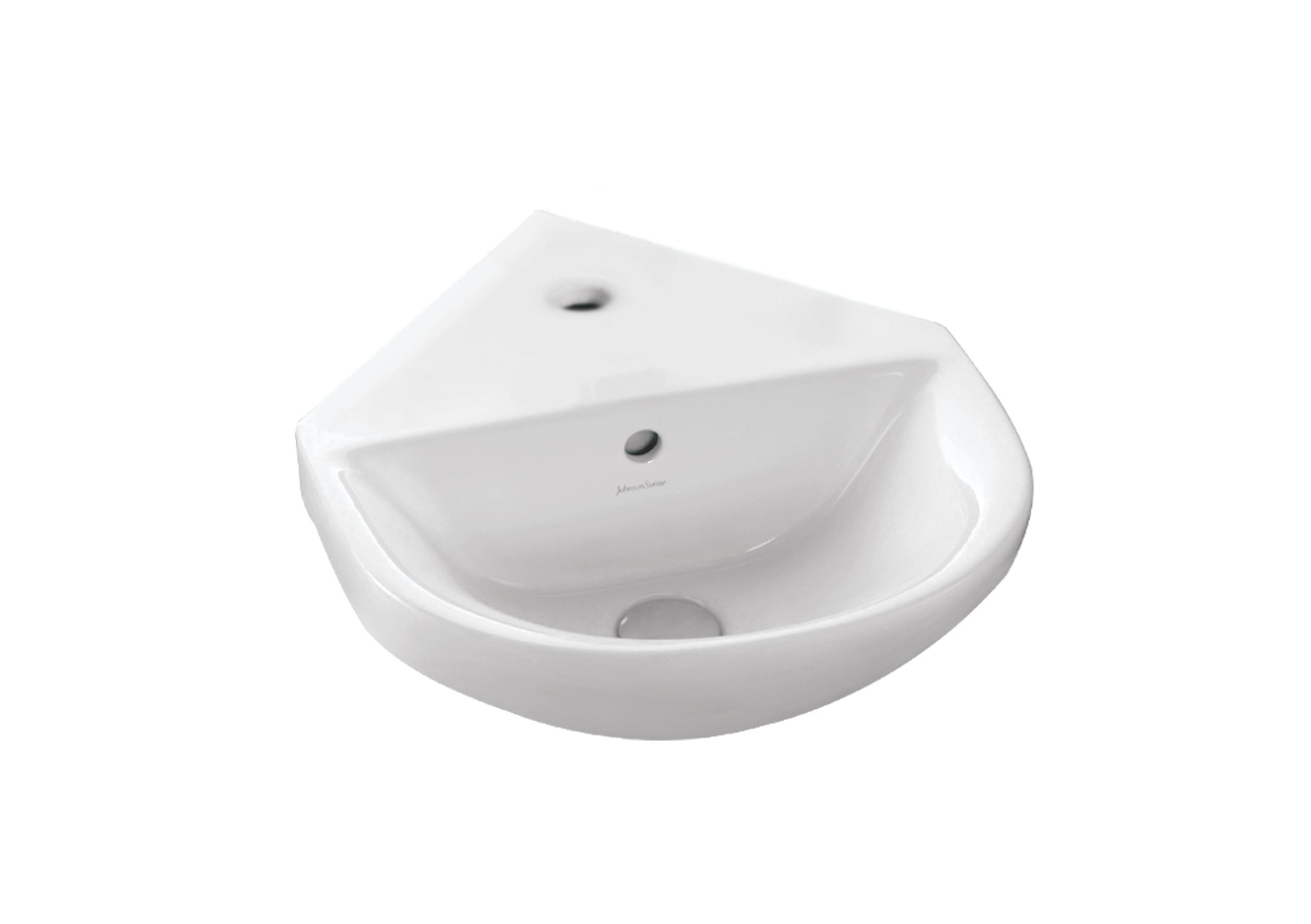 Wall hung Basin WHITE Windsor Corner WBSAWC100WW JohnsonSuisse