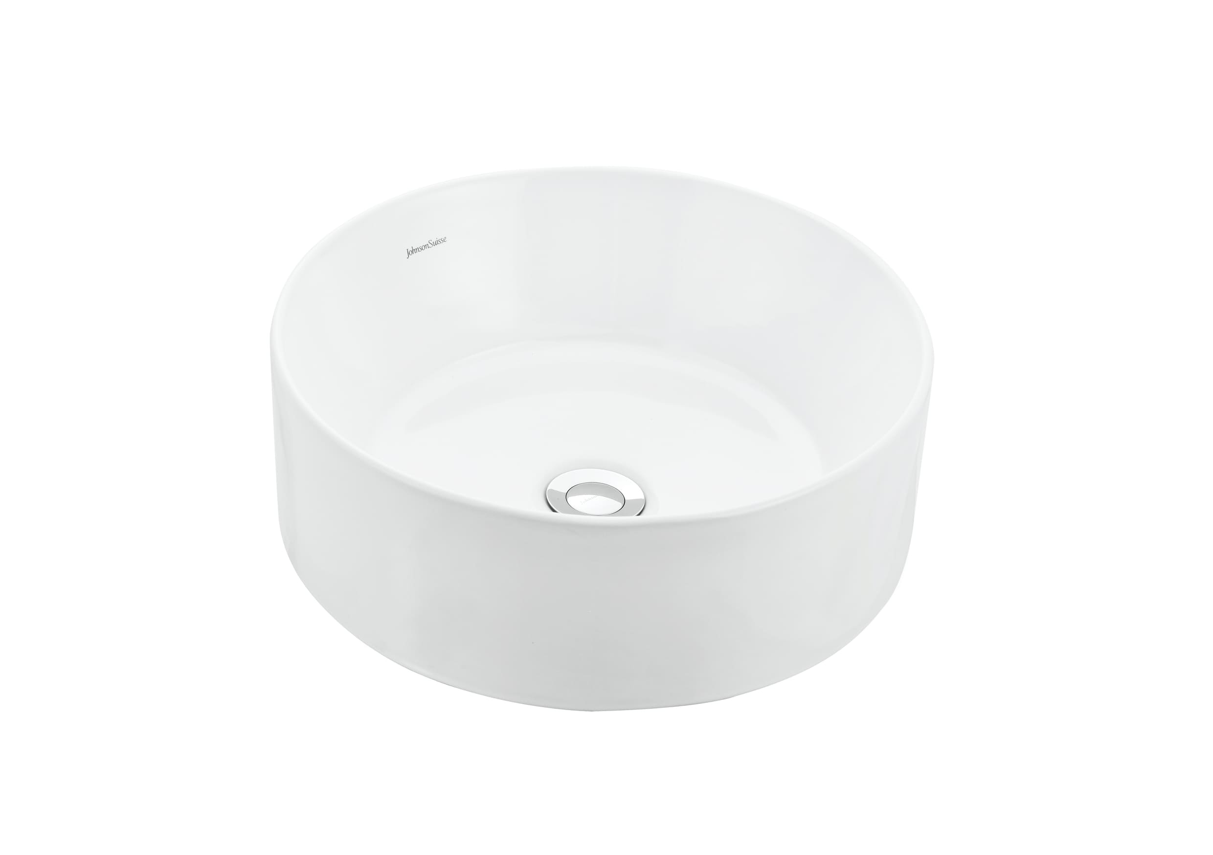 Countertop Basin WHITE Gemelli Round 400 WBAAGM120WW JohnsonSuisse